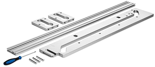 Festool Arbeitsplattenschablone APS 900/3 - Frässchablone für Eckverbinder | Alu-Schablone für 600 mm bis 900 mm Plattentiefe, passend für Oberfräse OF 2200 und OF 1400, Nutfräser 14 mm & Kopierring 30