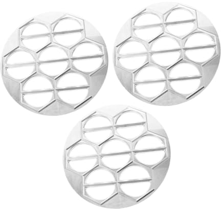 MOTHNUR 3pcs Russian Ravioli Maker Dumpling Molds Dough Press Pierogi Maker for Handmade Vareniki Pelmenitsa with Easy Clean Design and Space Saving Storage