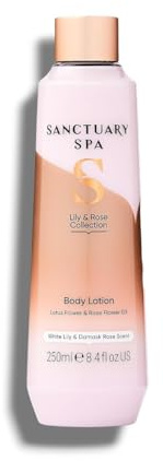 Sānctuary Spa - Lily & Rose Body Lotion with Natural Oils | White Lily and Damask Rose Fragrance | Cruelty Free & 0% Mineral Oil | 250mL[Imperfect Packaging]