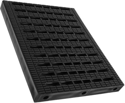 HAMPPLIES Interlocking Plastic Drain Grate Cover Outdoor Sewer Drain Plate with Rainwater Protection for Garden Courtyard Walkway Black Rectangular Channel Grid