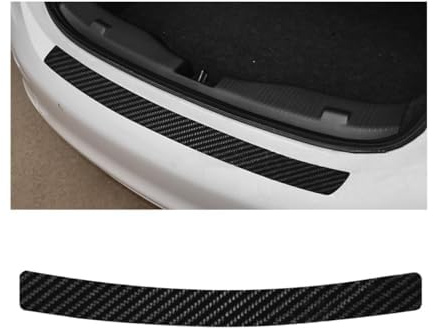 WENINETIES Protector de Parachoques Trasero de Fibra Carbono para Ford KUGA ST-Line 2015-2019, Protección Borde de Carga Protector Parachoques Coche,90 * 7