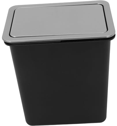 IMIKEYA Tapa Abatible con Prevención de Olores de Acero Inoxidable y Operación sin Contacto para Cubo de Basura Empotrado en Encimera Adecuado para Cocina y Baño