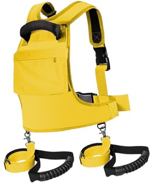 MotiveTech Skigurt für Kinder mit Leine, Geschwindigkeitskontrolle für Anfänger, Robuster, Tragbarer Griff, Ski Und Snowboardgurt