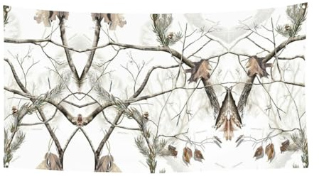 Bannière de fond à suspendre Motif arbres blancs