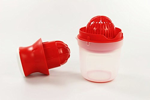 TUPPERWARE Küchenhelfer 500 ml rot Zitronenpresse Presse Fruchtpresse Backen P 27182