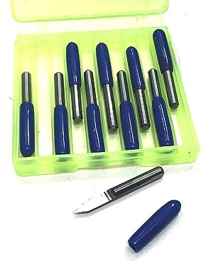 VEDA 25 gradi 0,1 mm carburo d'argento fresa a fondo rotondo PCB incisione bit CNC router Tool confezione da 10