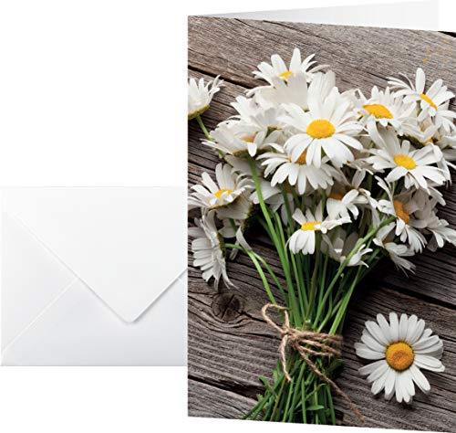 SIGEL DS105 Grußkarten blanko, A6, 10er Set mit Umschlag, ideal zum Bedrucken | DS105, Mit Umschlägen für kreative Kartengestaltung