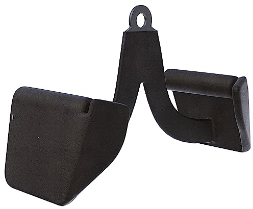 GORILLA SPORTS® Rudergriffe einzeln/3er-Set, V-Form, T-Stange, Latzuggriff | Stahlgriffe mit gummierten Handgriffen für Kabelzug, Rudern, Latzug und Rückentraining im Home Gym oder Fitnessstudio