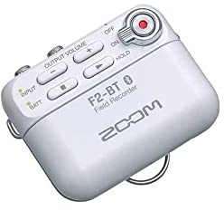 Zoom - F2-BT/W - field recorder Bluetooth + Microfono lavalier - bianco