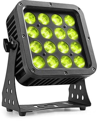 BeamZ StarColor128 - LED Strahler Außen, 16x 8 Watt RGBW-LEDs, IP65 Wetterfest, DMX Lichtsteuerung, LED Strahler Bunt & Innen/Außen, Bühnenlicht, Partybeleuchtung, LED PAR Scheinwerfer mit Farbwechsel