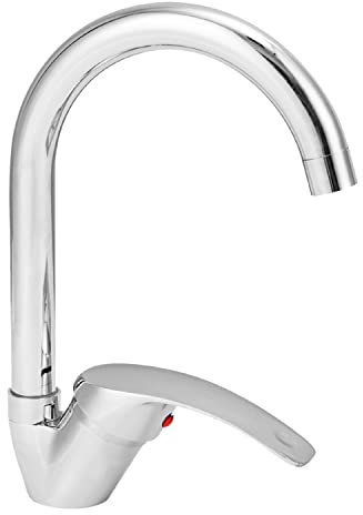 ANMECS Rubinetto da Cucina Miscelatore Monocomando per Lavello Girevole a 360° Acqua Fredda e Calda (AN-6066)