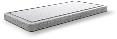 Pierre volcanique pour rôtir de la viande, dimensions 37 x 19 x 2 cm, idéale pour barbecue et four - Plaque en pierre pour cuisiner viande, poisson ou légumes. Dekobe