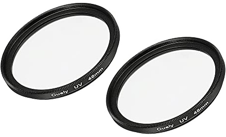 sourcing map Filtros de lente UV, 46 mm, filtro de lentes de protección multicapa delgada para accesorios de fotografía de cámara, paquete de 2