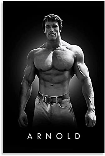 LBMED Poster Und Gedruckte Arnold Schwarzenegger Poster zur Raumdekoration Leinwand Malerei Wandkunst Bilder 19.7x27.6(50x70cm) Kein Rahmen