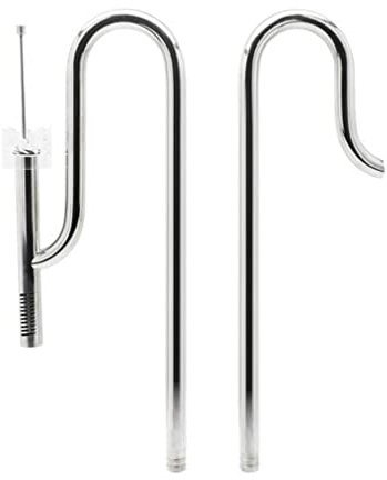 POPETPOP Tubería De Agua De Acero Inoxidable De Lirio Acrílico Skimmer De Pipa De Lirio Pipa De Lirio De Metal Salida De Tubería De Lirio Acuario De Pipa De Lirio Desnatadora Mini
