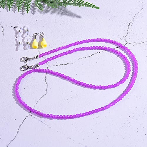 Brillenkette 4 Mm Stein Brillenkette Kopfhörerhalter Kette Zum Lesen Von Sonnenbrillen Lanyard Damen Halsband Zum Aufhängen Lightyellowgoldcolor