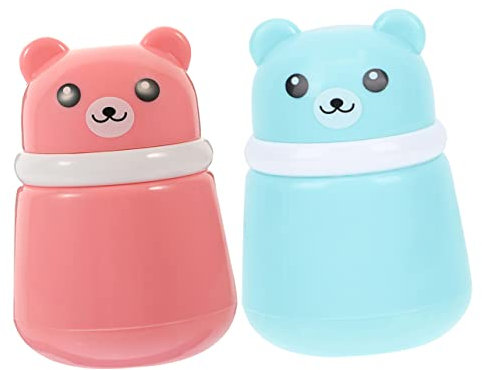 DOITOOL 2 Stück Babypuder Kasten Mit Schwammspender Reise Puderquastenschachtel Für Losen Talkumpuder Kompakte Puderbehälter Für Babys Hautpflege