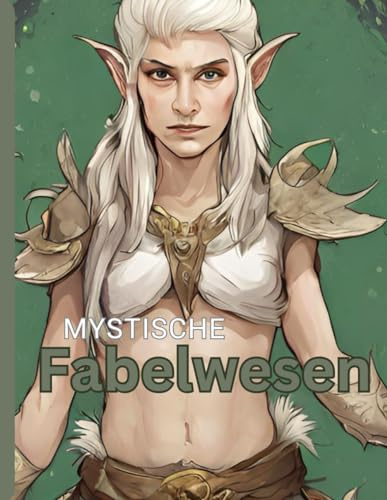 Mystische FABELWESEN, Entdecke und gestalte die magischen Reiche von Elfen, Feen, Drachen und mehr!: Wunderschön, bezauberndes illustriertes Malbuch ... Fabelwelt, zur Entfaltung deiner Kreativität.