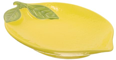 Ciieeo Zitronen-besteckteller Keramik-obstschale Servierteller Für Desserts Keramik-küchenteller