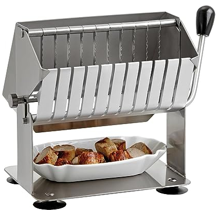 Premium Sausage Salami Guillotine Slicer - Commercial Meat Cutter Machine, for Kitchen Restaurant Supermarket - Kitchen Cooking Cheese Slicing Tool