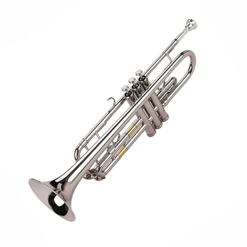 Standard Bb Trompete Messing Material Vernickelt Blasinstrument Tragetasche Handschuhe