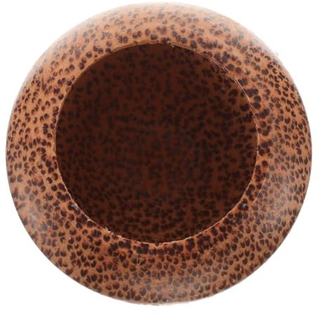 MAGICLULU Unique Round Coconut Drinking Cup Wooden Wine Beer Mug Craftsmanship for Beverages