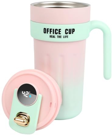 SOARFLY Kaffeebecher to go, 650ml 316 Edelstahl Thermobecher Kaffee to go, Digitalanzeige Coffee to go Becher mit Deckel, Auslaufsicher Premium Thermobecher Kaffee to go Becher für Kaffee