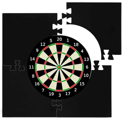 Dartboard Surround, Dart Board Surround Ring, Universal Wall Protector, Durable Lightweight Jigsaw, EVA Target Retainer, Wall Protection Ring Splicing for Lovers