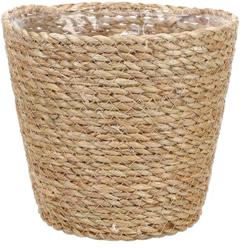 Veemoon Panier de Fleurs Tissé Pot de Plantes Décoratif pour Intérieur Panier de Rangement pour Fleurs et Objets pour Balcon