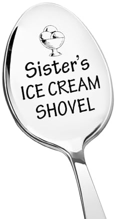 Sister's Ice Cream Shovel Spoon Gift for Sister Birthday Gifts for Sister Spoon Gifts for Sisters Mothers Day Gift for Women Big Little Sis Funny Presents for Sis Sister's Gifts from Sisters Brother