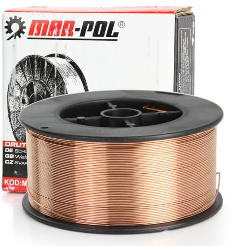 Fil de soudure cuivré | Diamètre 0,8 mm | 1 kg | Gaz de protection CO2 | Gamme de courant 40-140A | pour soudage MIG MAG
