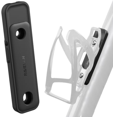 RAVEMEN Traceur pour Vélo Compatible avec Find My (iOS Uniquement), Antivol Accessoire de Suivi Dissimulable Poids Léger de 27g étanchéité IPX6 Positionnement Précis Placer sous Le Porte-bidon
