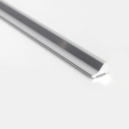 WITEN&NOCK 2-Piece Set 100 cm Aluminium Splash Guard Splash Profile Shower Seal Splash Guard Strips Set for Shower Cubicle Shower Screen
