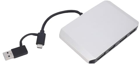 Plyisty Adaptador USB C Y USB 3.0 A Doble Displayport/HDMI 4K, 4K 60 Hz, Divisor De Monitor Displaylink con Pantalla Ampliada para Doble Monitor, para 7, 8, 8.1, 10, 11, OS X 10.8