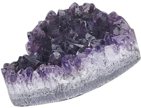 TOYANDONA Decorazione Cristallo Viola Naturale Cuore Medio Pietra da Scrivania Ornamento Casa Ufficio Atmosfera Calda