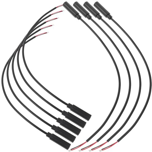 NOLITOY Cavi Audio Jack Femmina 3,5 Mm Mono Filo 10 Pezzi, Compatibili Cuffie Cablate e Microfoni, Prolunga Jack Audio Per Riparazioni e Uso Portatile