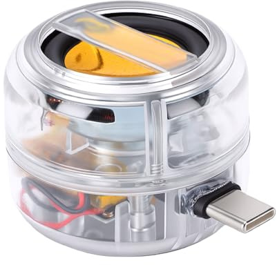 YUEHISY Handy-Lautstärkeverstärker, Typ-C-Plug-and-Play-5-fache Klangverstärkung, 3-W-Lautsprecher, 300-mAh, Tragbarer Lautsprecher, für Musikanrufe, Tablets, MP3