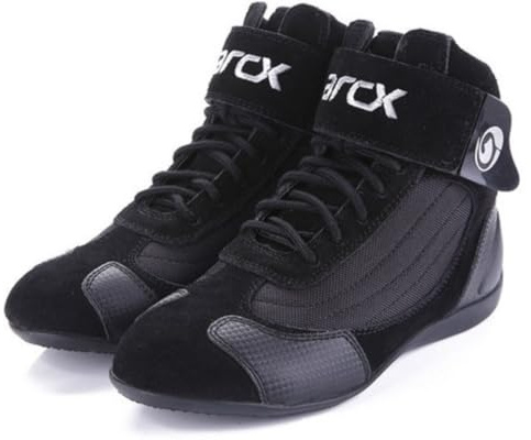 Meejia Bottes de Moto Homme/Femme – Chaussures de Moto Respirantes, Antidérapantes, Confortables et Résistantes pour la Conduite et les Déplacements Quotidiens
