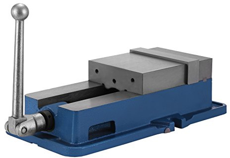 Happybuy 6 Inch ACCU Lock Down Vise Precision Milling Vice 6 Inch Jaw Width Drill Press Vise Milling Drilling Machine Bench Clamp Clamping Vice (6'')