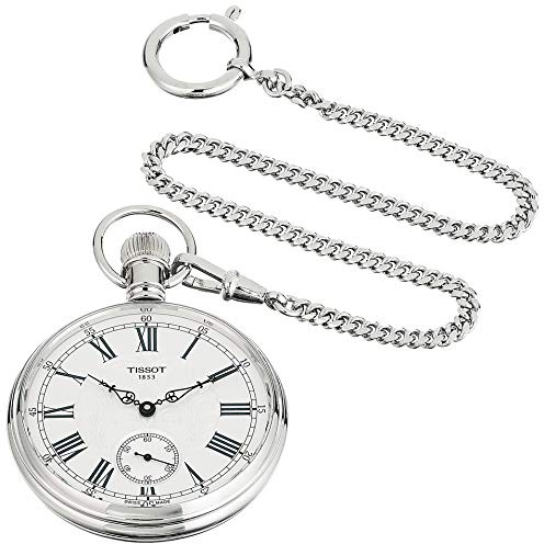 Tissot Unisex-Adult Lepine Brass Pocket Watch Grey T8614059903300