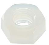 uxcell Nylon Hex Nut, M3x0.5mm Metric Coarse Thread Hexagon Nuts, 100 Pcs (White)