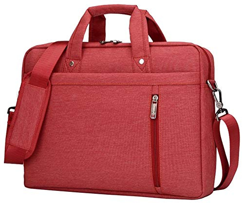 HotYou Sacoche en Ordinateur Portable, Serviettes Anti-Chocs avec Multi-Fonctionnel Sac à 17 pour Tablette/PC Ordinateur Portable/Chromebook/Macbook/Ultrabooks, Version 2 Rouge