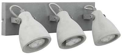 Wandlampe 3-flammig Beton hellgrau modern MISTAGO