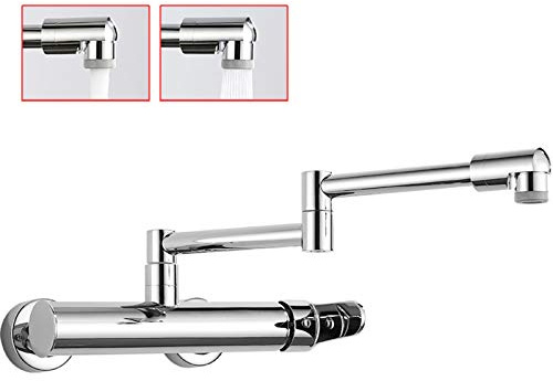 Küchenarmatur Wandarmatur Küchenarmatur Wandarmatur Warm- und Kaltwandarmatur für Spüle Spüle Spüle Spüle klappbar Kupfer drehbar