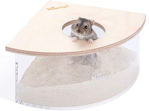 Niteangel Kleintiersandbad-Box - Acryl-Kleintier-Sandbad-Dusche & Sandgruben-Behälter für Hamster, Mäuse, Lemminge, Gerbils oder andere kleine Haustiere