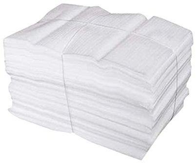 50 Stücke Luftpolsterfolie, EPE Schaumfolie Verpackung Polstermaterial, Zur Aufbewahrung Verpackung Versandmaterial Weiß (25 X 30cm)