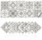 Cendray Badezimmer und Küche Fliesenaufkleber Mosaik Wasserdicht PVC Selbstklebende Dekoration Marokko Stil Einfache Küche Badezimmer Aufkleber DIY Aufkleber (20,20x20cm)
