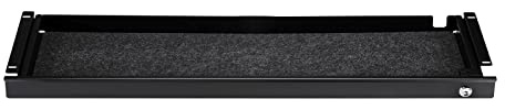 SOTECH Cassetto sotto la scrivania chiudibile a chiave nero (850 x 265 x 45 mm) Cassetto per scrivania con guide interne separabili