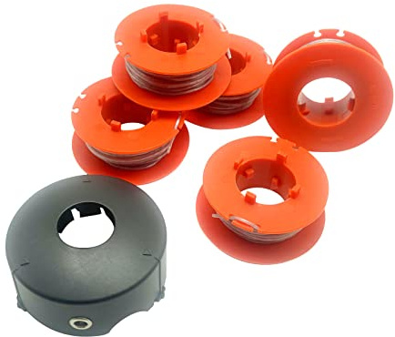 CDIYTOOL línea de carrete para podadora de Bosch, línea de carrete automática para podadoras ART 23 26 30 COMBITRIM EASYTRIM, cortacésped, 8m, F016800175 (5 carretes+1 cubierta)