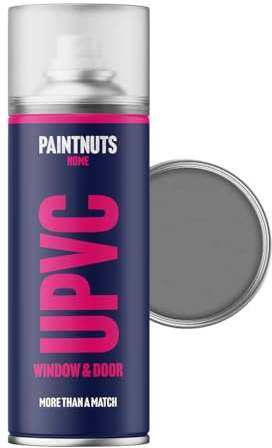 Paintnuts uPVC Window & Door Paint - RAL-7037 - DUSTY GREY Gloss 400ml Spray Can